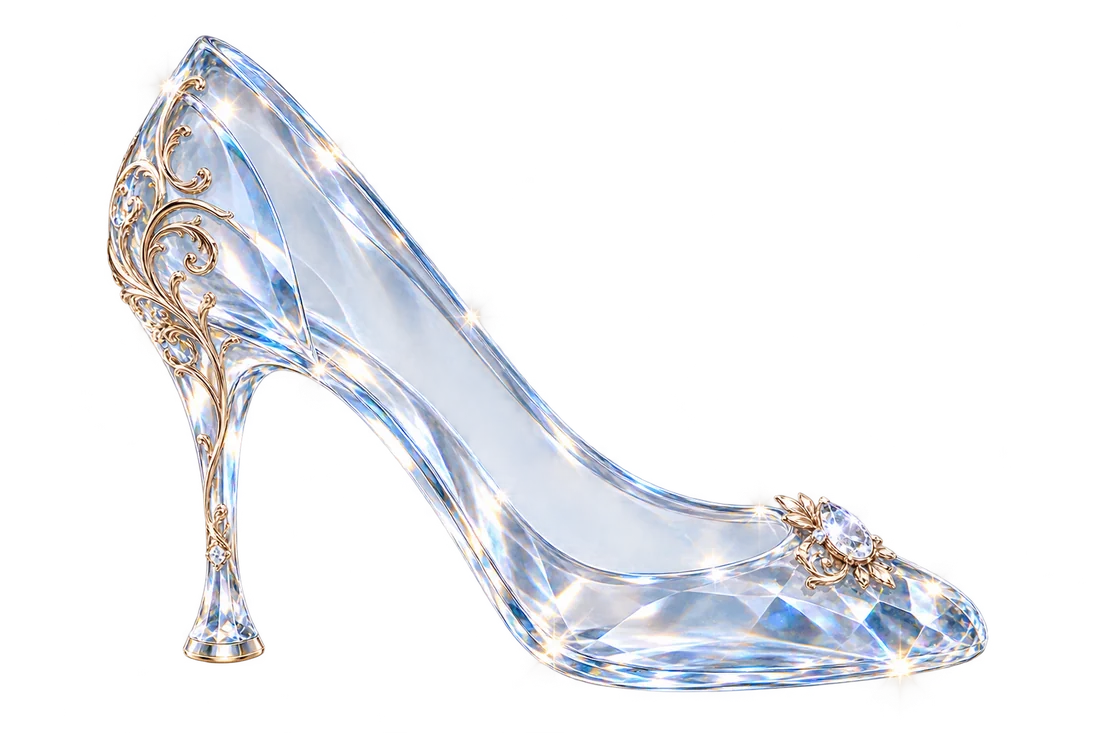 Zapatilla de cristal